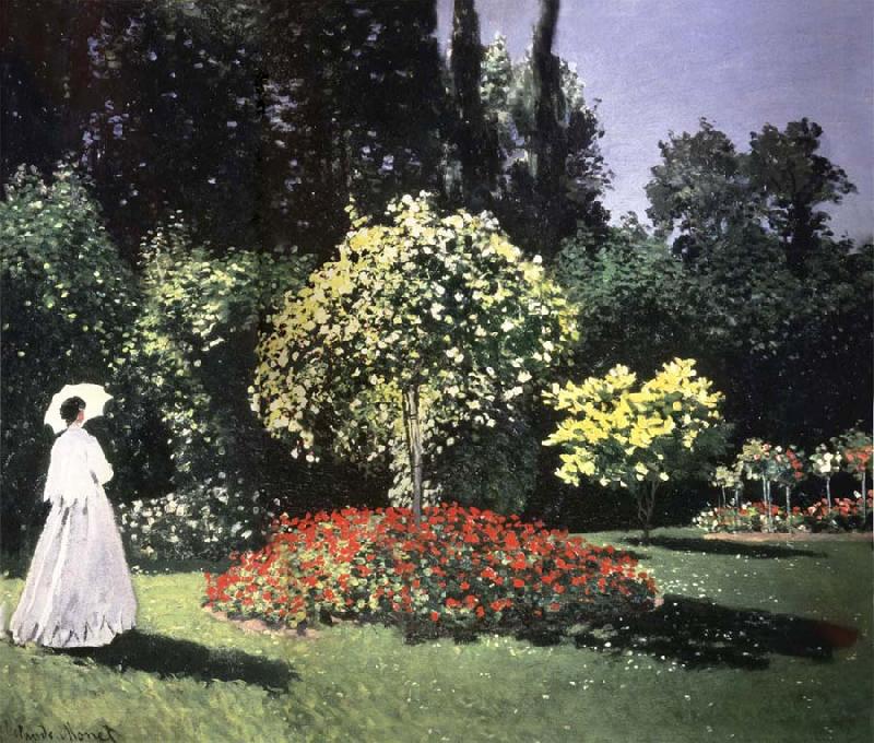 Claude Monet Jeanne-Marguerite Lecadre in the Garden oil painting image
